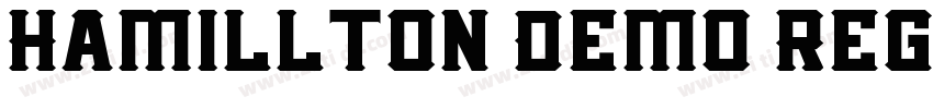Hamillton Demo Regul字体转换